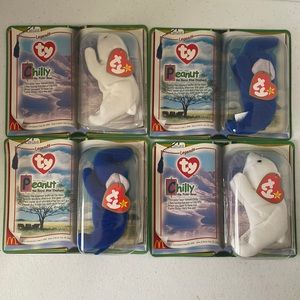 TY McDonald’s Legends Chilly (x2) Peanut (x 2) sealed in original packaging 2000